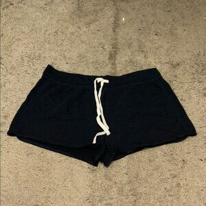 Old Navy Women's Black Athletic Shorts with White Drawstring